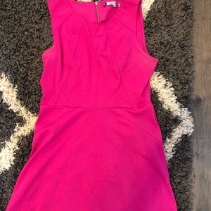 Jennifer Lopez Fit and Flare Hot pink dress